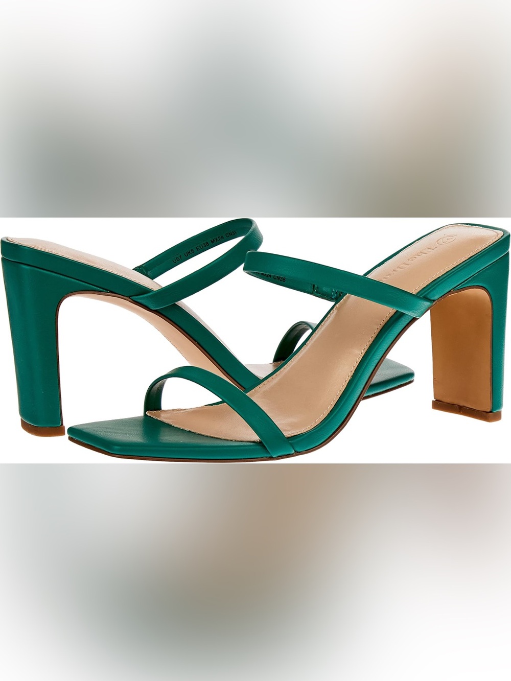 🔥The Drop Women's Avery Green Strappy Women's Sandals🔥BRAND NEW IN BOX